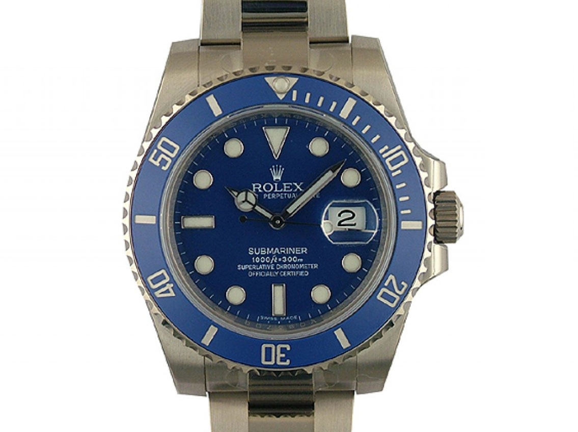 Rolex Submariner Date Wei gold 40mm Ref. 116619LB UVP 33.600