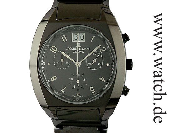 Jacques Lemans London Big Date Keramik Chronograph 45x39mm UVP 699  