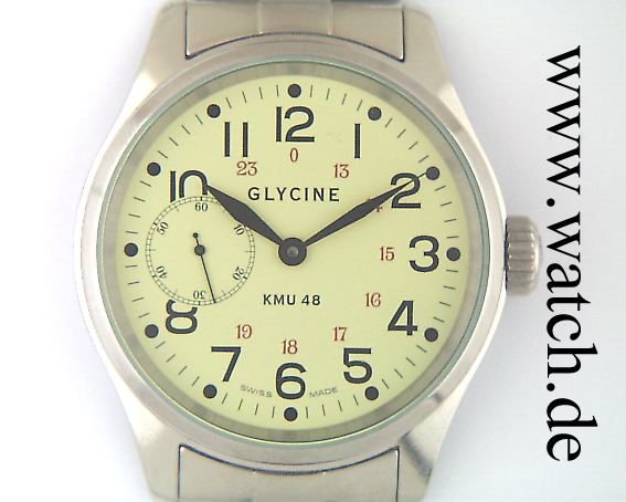 Glycine KMU 48 Handaufzug 48mm Neu Archive germany Watch.de