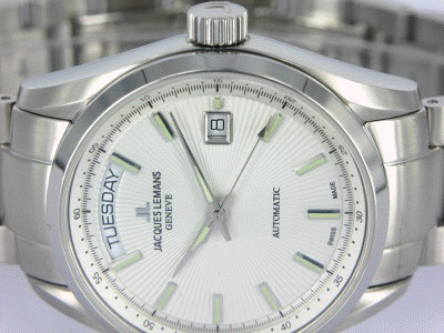 Jacques Lemans Tempora Day Date Automatik 39mm UVP 495.- N E U 