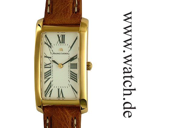 Damenuhr Herren Funkuhr Eckig Gold Maurice Lacroix Uhr Eckig Uhr