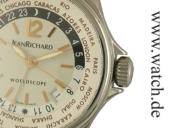 JeanRichard World Scope GMT 40mm UVP 3250.- N E U - Archive