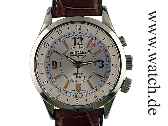 Vulcain Aviator Dual Time Cricket Alarm 42mm UVP N E U