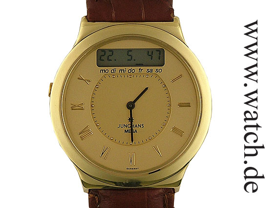 Junghans Funkuhr Mega Gold 38mm Archive germany Watch.de