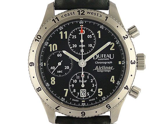 Dufeau Airliner Automatik Fliegerchronograph 39mm UNGETRAGEN 