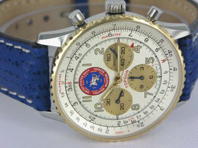 Breitling Navitimer 92 Top Gun Limitiert Stahl Gelbgold Vintage 37mm Archive germany Watch