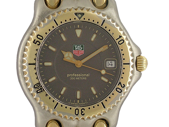 Tag Heuer Professional Stahl Gelbgold Vintage 38mm Archive