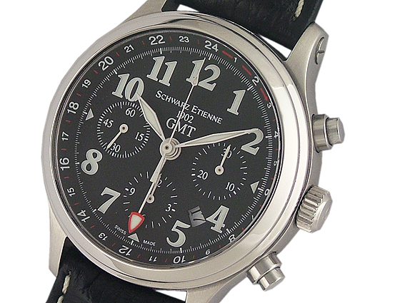 Schwarz Etienne GMT Chronograph 42mm UVP 5665.- N E U - Archive 