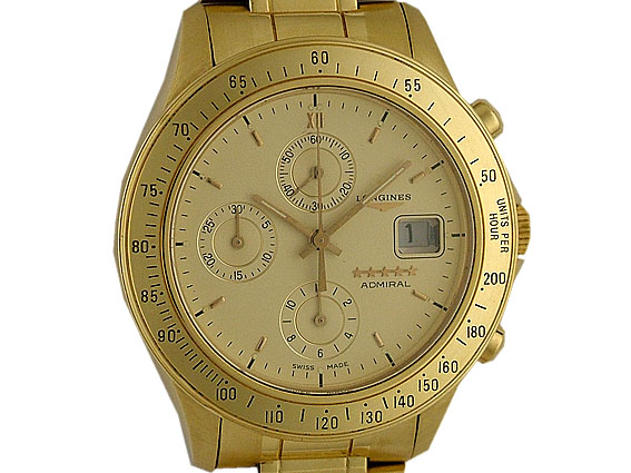 Longines Admiral Chronograph Automatic Gelbgold Vintage 40mm