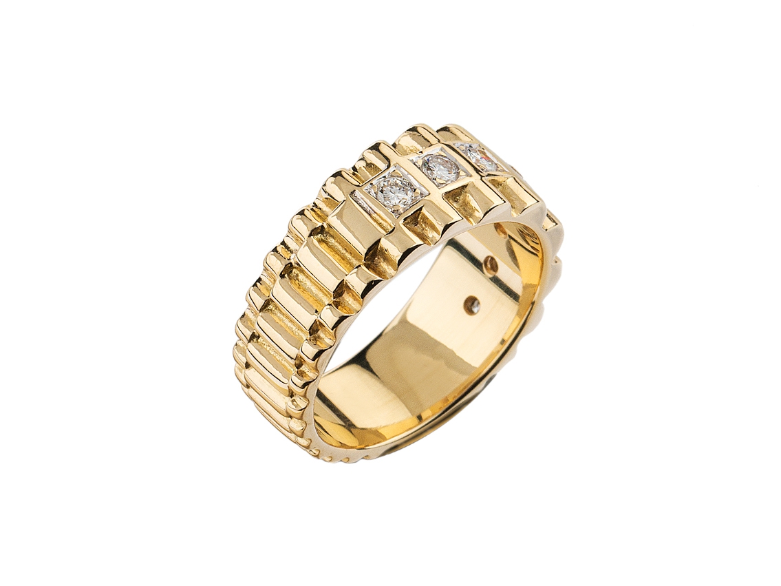 Yellow Gold Damen Rolex Ring Herrenring Rolex Ringe Damen