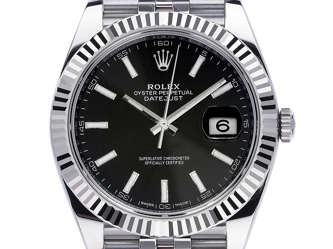 Rolex Datejust 41 Stahl Weißgold Automatik Armband Jubilé 41mm Ref  