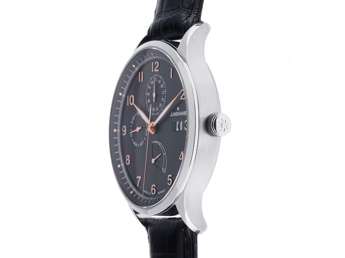 Junghans Attache Kalender Gangreserve Stahl Automatik Armband