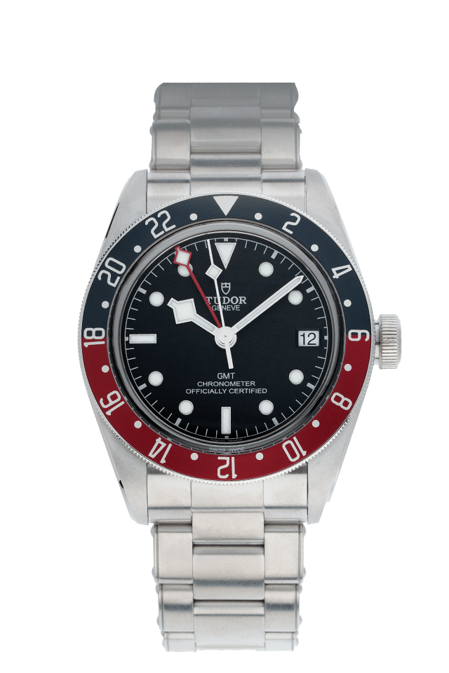 Tudor Black Bay GMT Pepsi Stahl Automatik Armband Oyster 41mm Ref 
