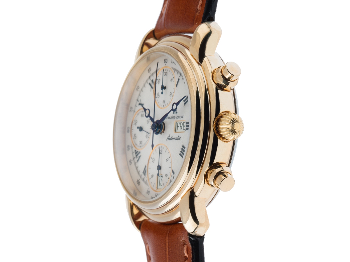 Maurice Lacroix Masterpiece Day Date Gelbgold Automatik 