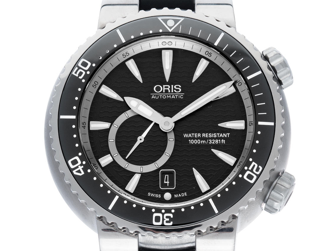 Oris Divers Small Second Date Titan Automatik Armband Kautschuk