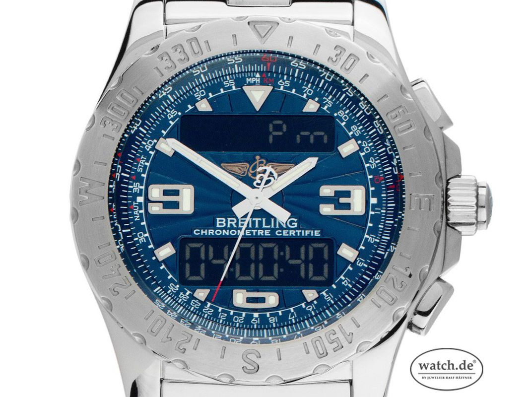 Breitling Airwolf Stahl Quarz Armband Stahl 43mm