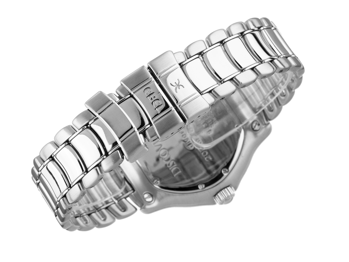 Ebel Discovery Stahl Quarz Armband Stahl 38mm Ref.983913 Vintage  