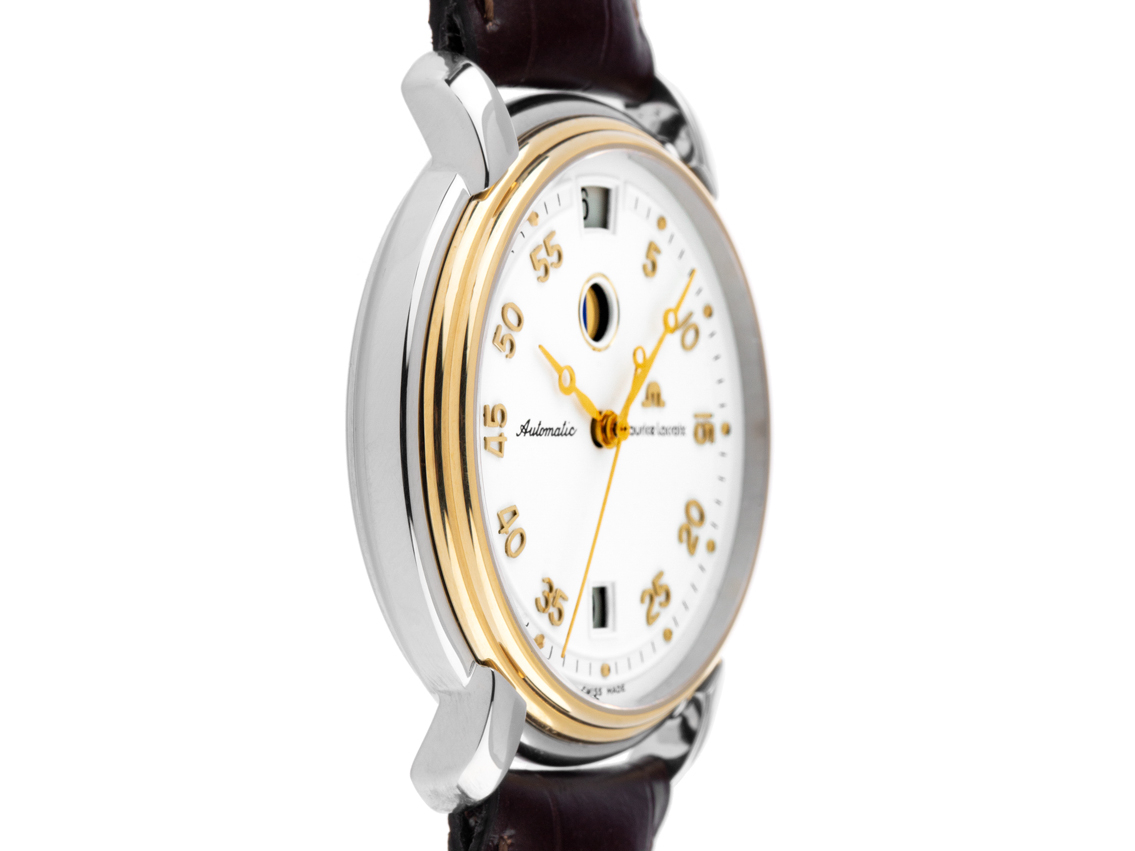 Maurice Lacroix Masterpice GMT Day&Night Stahl Gelbgold Automatik 