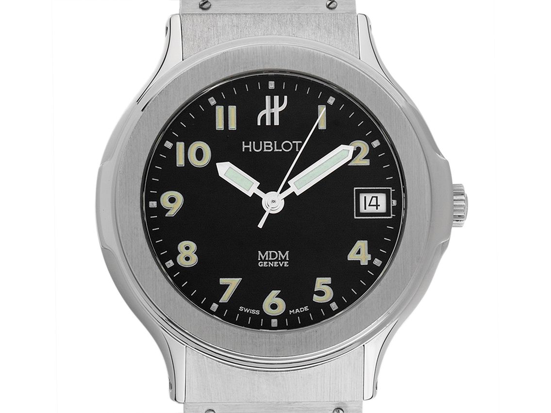 Hublot Classic Elegant MDM Stahl Automatik Armband Kautschuk
