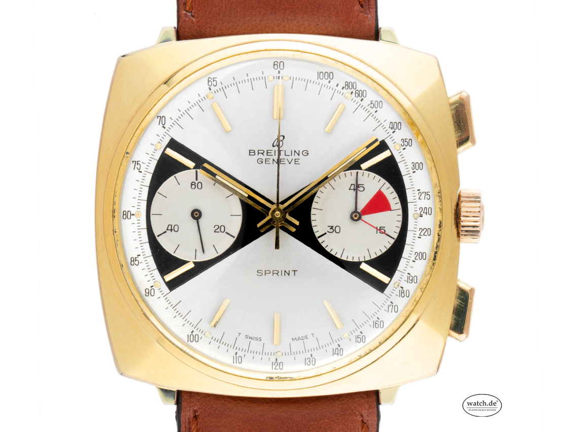 Breitling Sprint Stahl Gelbgold Handaufzug Chronograph Armband