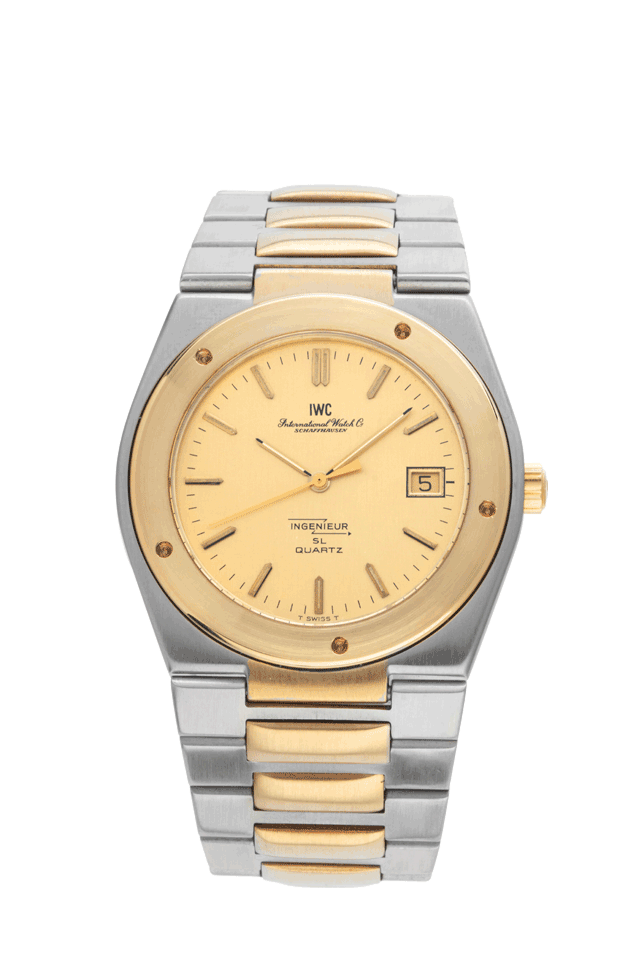 IWC Ingenieur Jumbo Stahl Gelbgold Quarz Armband Stahl Gelbgold