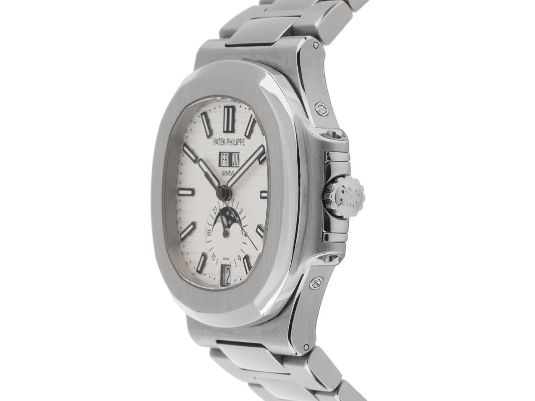 Patek Philippe Nautilus Annual Calendar Mondphase Stahl Automatik