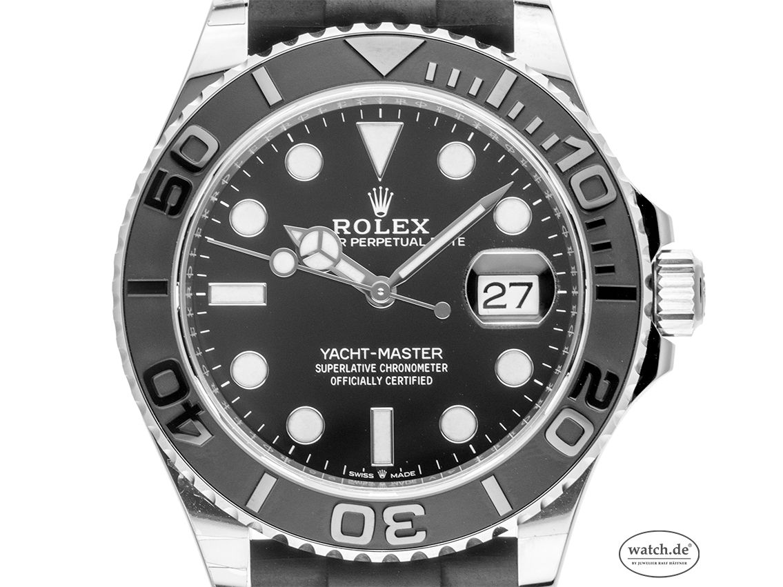 Rolex Yachtmaster Weissgold Kautschuk Rolex Yacht-Master 226659 In