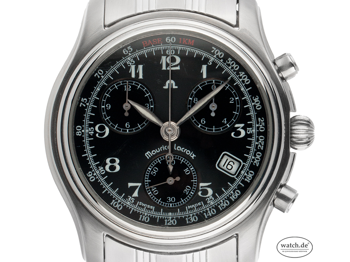 Maurice Lacroix Classique Stahl Quarz Chronograph Armband Stahl