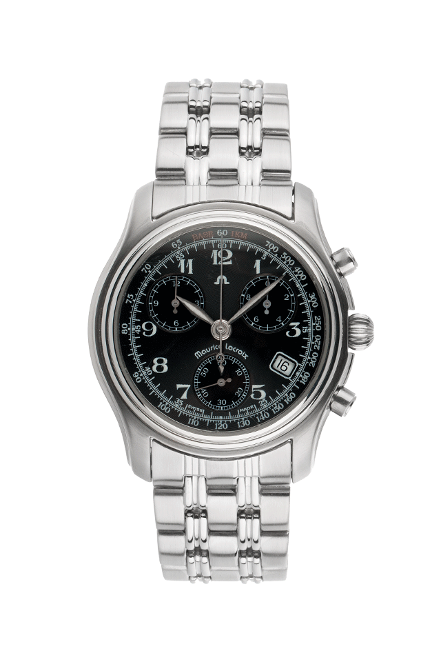 Maurice Lacroix Classique Stahl Quarz Chronograph Armband Stahl  
