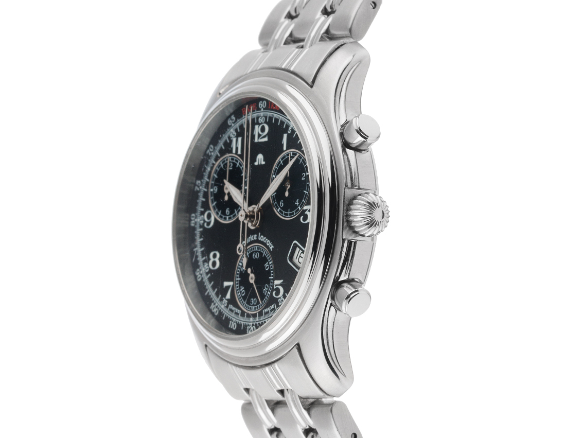 Maurice Lacroix Classique Stahl Quarz Chronograph Armband Stahl