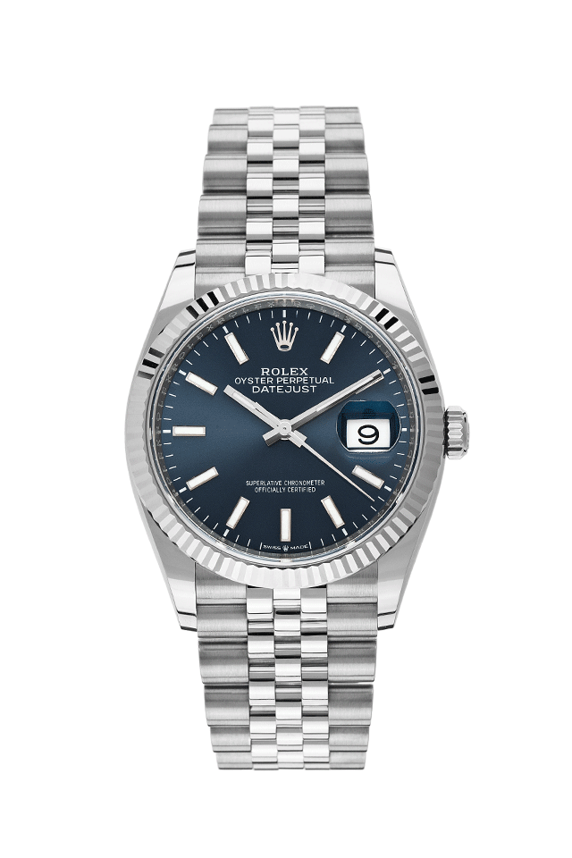 Rolex Datejust Stahl Weißgold Automatik Armband Jubilé 36mm Ref 