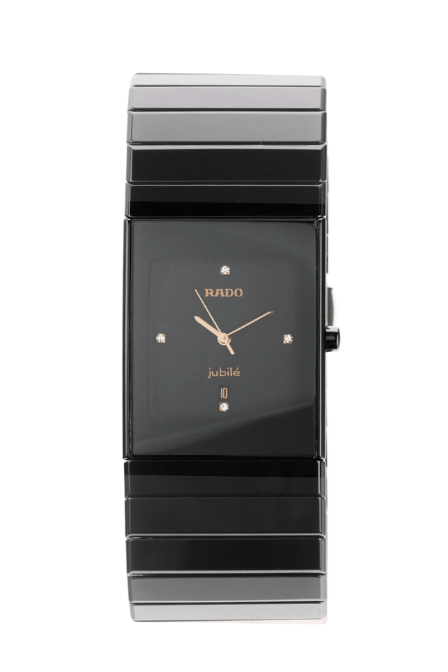 Rado Diastar Jubile GM GroBes Modell Keramik Diamanten Black Quarz Armband Keramik 32x29mm Ref.152.0347.071 Bj.2010 Box Service Karte mit Zertifikat uber 1.900 Archive germany Watch