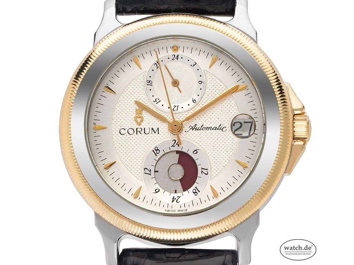 Corum Temps Mecanique Reserve de Marche Stahl Gelbgold Automatik