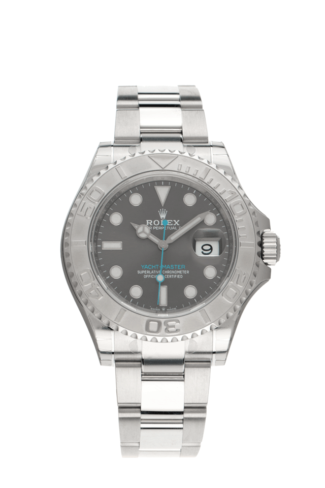 Rolex Yacht-Master Stahl Platin Automatik Armband Oyster 40mm Ref 