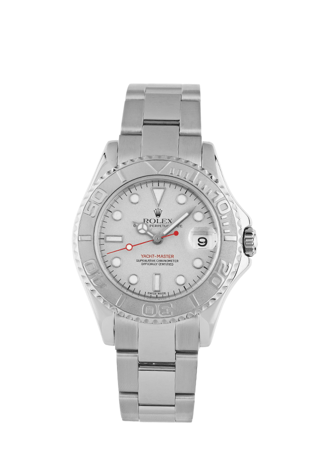 Rolex Yacht-Master Medium Stahl Platin Automatik 35mm Ref.168622  