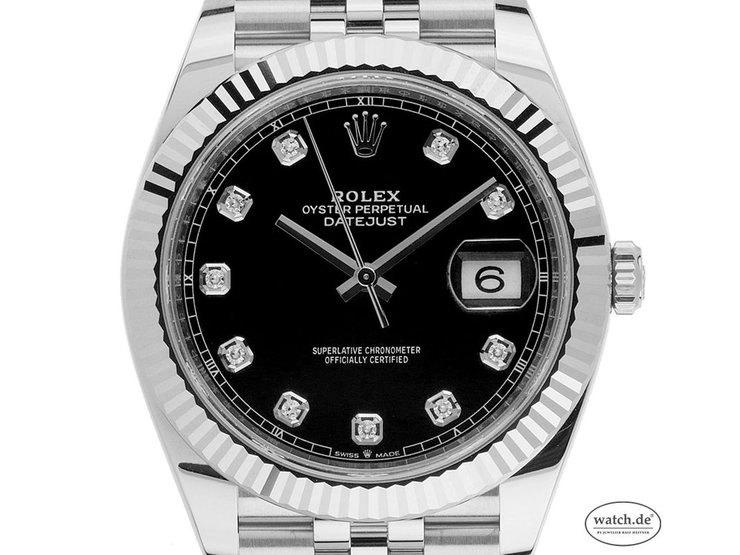 Diamond Bezel Rolex Ungetragen Rolex Datejust Stahl Gelbgold