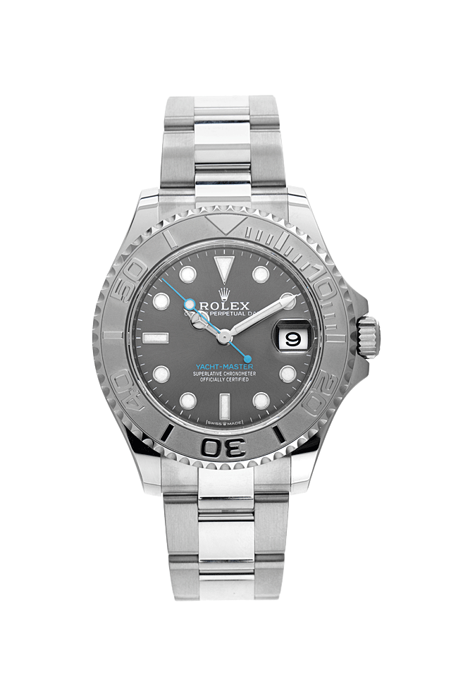 Rolex Yacht-Master Stahl Platin Automatik Armband Oyster 37mm Ref  