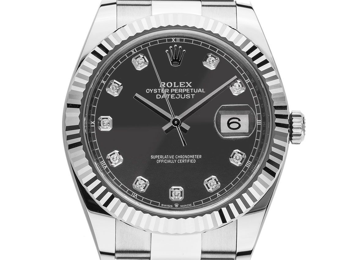 Rolex Datejust 41 Stahl Weißgold Diamanten Automatik Armband