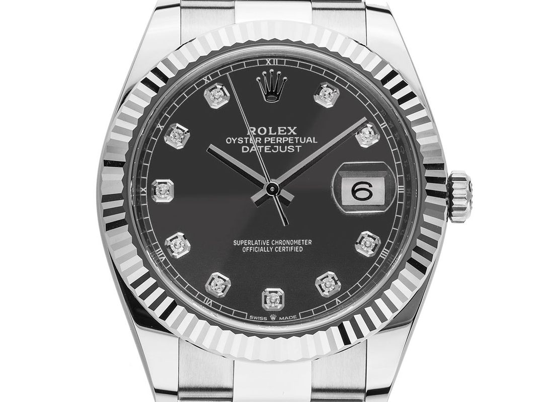 Rolex Datejust 41 Stahl Weißgold Diamanten Automatik Armband