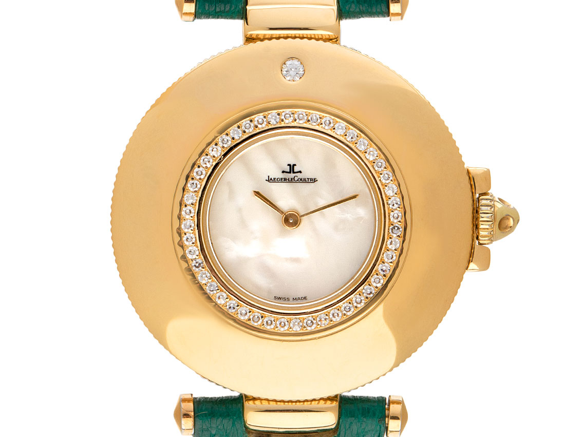 Jaeger LeCoultre Rendez-Vous 18kt Gelbgold Diamanten Perlmutt