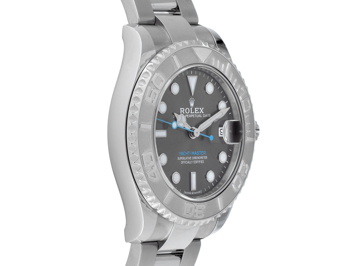 Rolex Yacht-Master Stahl Platin Automatik Armband Oyster 37mm Ref  