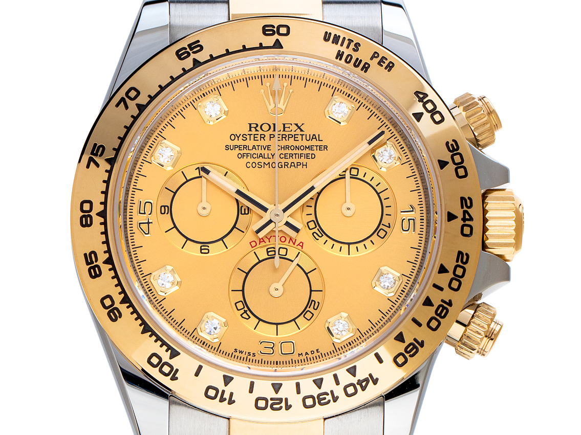 Gebrauchte Rolex Rolex Daytona Stahl Gold Mit Diamanten Rolex