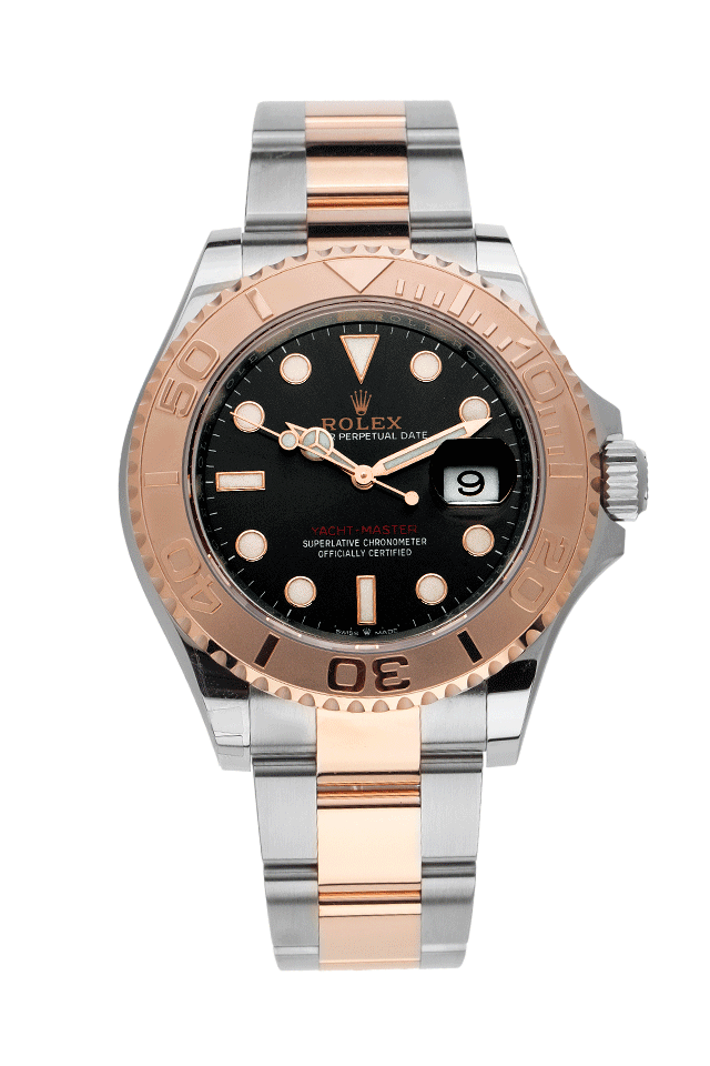 Rolex Yacht Master Stahl 18kt Rosegold Everose Automatik Armband Oyster 40mm Ref.126621 Bj.2022 Box Pap. Full Set Ungetragen Archive germany Watch