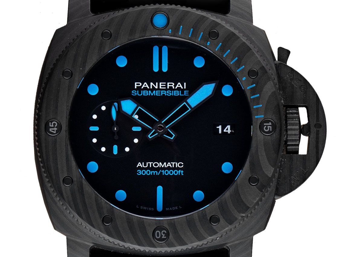 Panerai Submersible Carbotech Automatik Armband Kautschuk 47mm