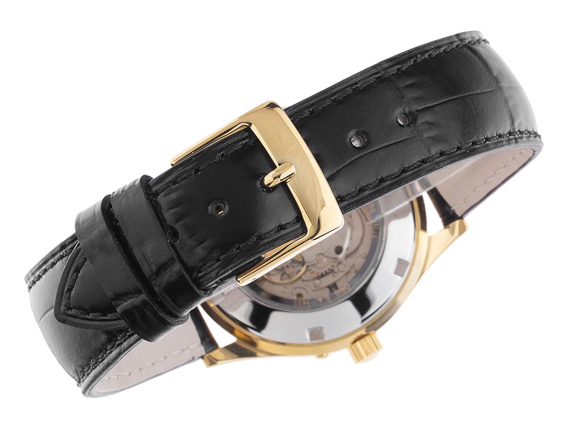 Oris Complication Vollkalender Mondphase Stahl Gelbgold Automatik 