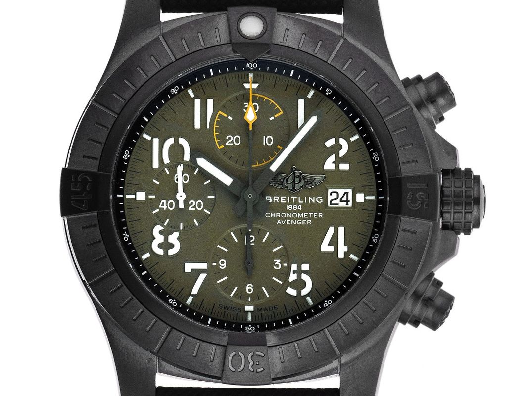 Night Mission Breitling Super Avenger Schwarz Breitling Avenger