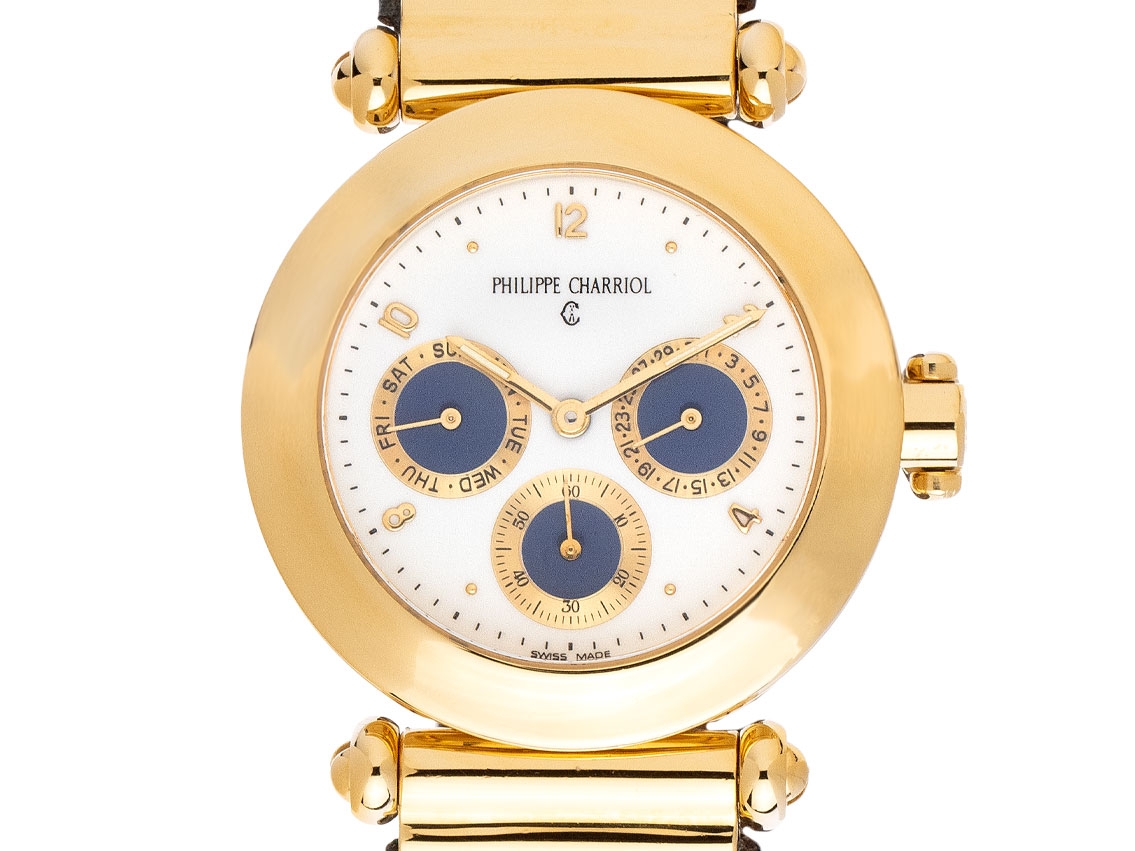 Philippe Charriol Christopher Columbus Stahl Gelbgold vergoldet