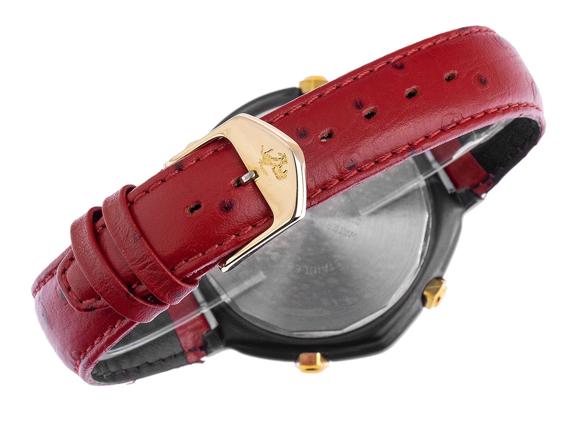 Ferrari by Cartier Formula Chronographe Day Date Stahl DLC Black 