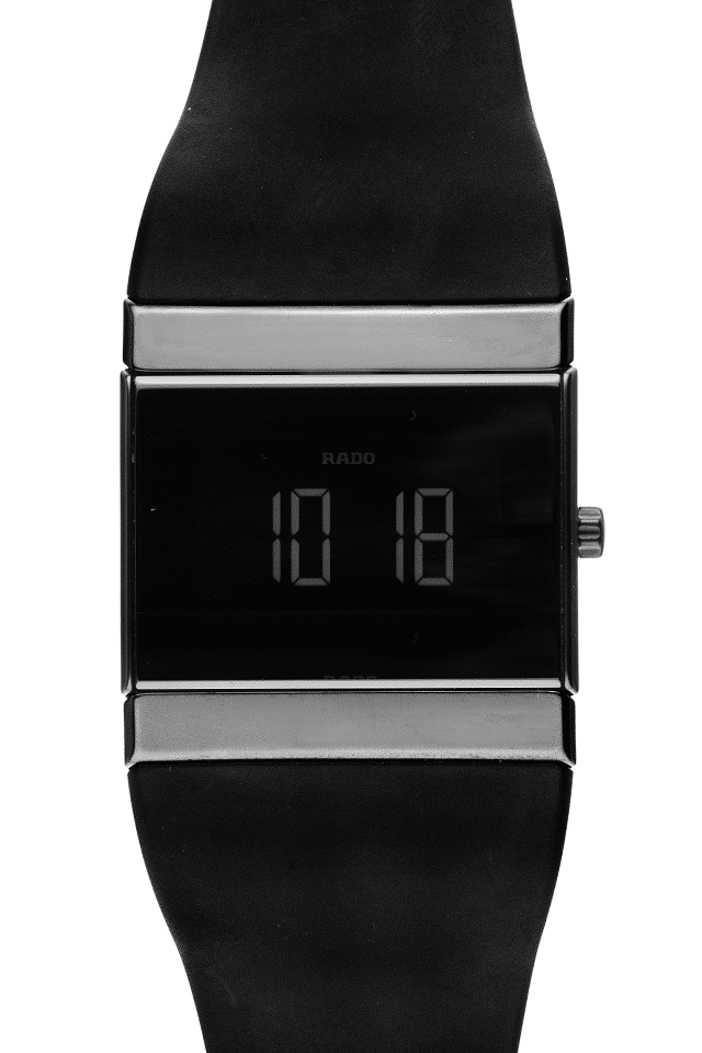 Rado Ceramica Digital Automatic High Tech Keramik Black Automatik Quarz Armband Kautschuk 35x36mm Ref.01.290.0926.3.115 Vintage Bj.2011 Box Pap. Full Set wie Neu Archive germany Watch