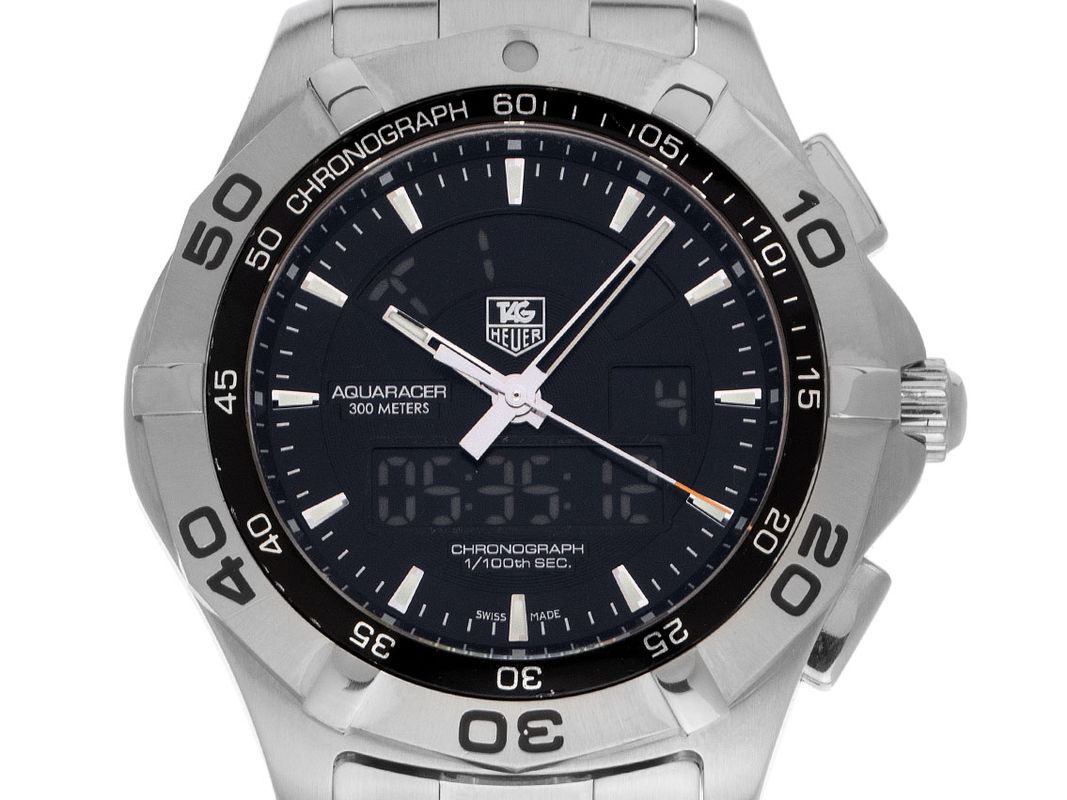 Tag Heuer Aquaracer Stahl Quarz Chronograph Armband Stahl 43mm Ref